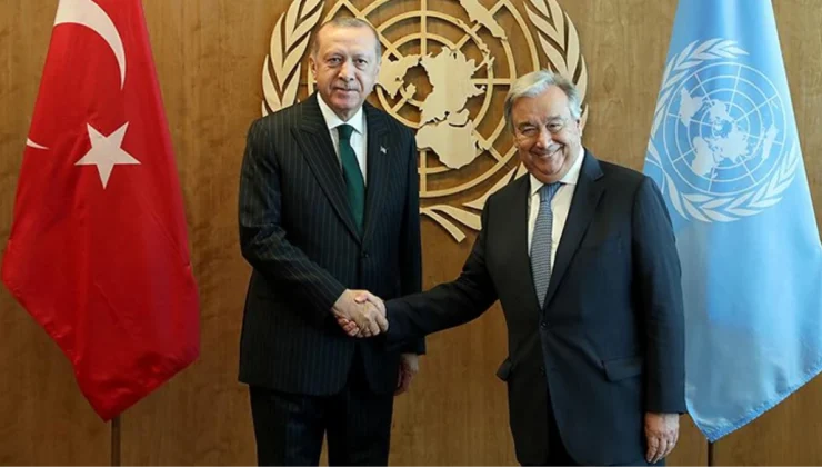 Cumhurbaşkanı Erdoğan, BM Genel Sekreteri Guterres ile görüştü