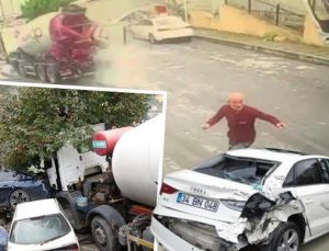 İstanbul’da freni patlayan beton mikseri 7 aracı hurdaya çevirdi