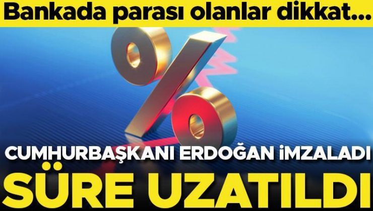 Bankada parası olanlar dikkat! Stopaj indirimi süresi uzatıldı