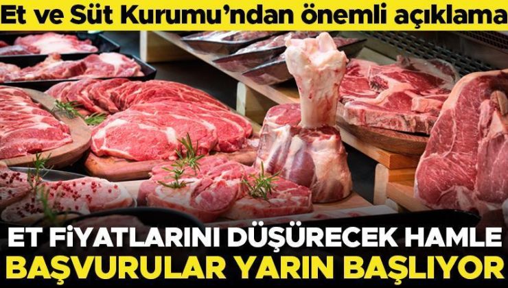 Et fiyatlarını düşürecek hamle… Et ve Süt Kurumu kilosu 130 liradan sığır satacak