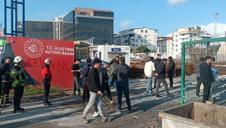 Gebze metro inşaatında işçiler grev başlattı