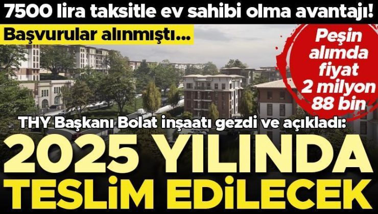 Kuraya katılanlar merakla bekliyordu! Taksitler 7500 liradan başlıyor… Yenişehir Arnavutköy’de inşaat başladı… Bolat açıkladı: 2025 yılında teslim edilecek