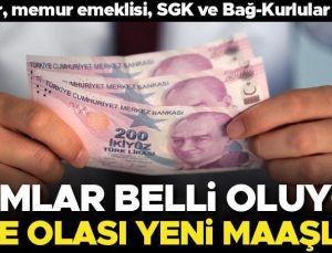 Son dakika… Memur, memur emeklisi, SGK ve Bağ-Kurlular zamlarını merakla bekliyor… İşte zam hesaplaması