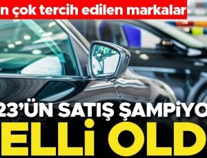 2023’ün satış şampiyonu otomobil markası belli oldu! İşte en çok tercih edilen markalar