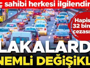 Araç sahipleri dikkat! Plakalarda değişiklik var… Karekod uygulaması geldi, hapis ve para cezası var