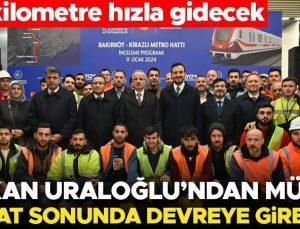 Bakan Uraloğlu’ndan İstanbullulara metro müjdesi: Şubat sonunda hizmete açılacak