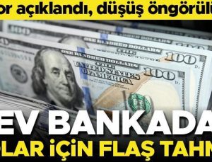 Dev bankadan dolar için flaş tahmin! Rapor açıklandı, düşüş öngörülüyor