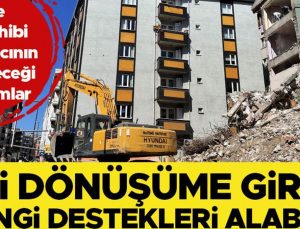 Evi dönüşüme giren hangi destekleri alabilir