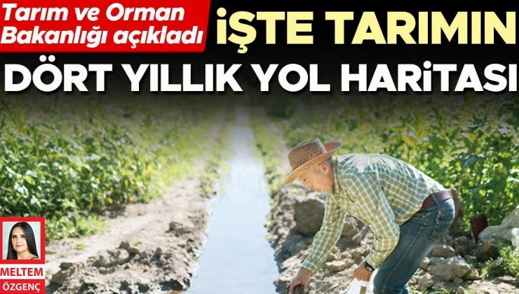 İşte tarımın dört yıllık yol haritası