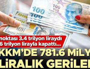 KKM’de 781.6 milyar liralık gerileme… Tepe noktası 3.4 trilyon liraydı yılı 2.6 trilyon lirayla kapattı