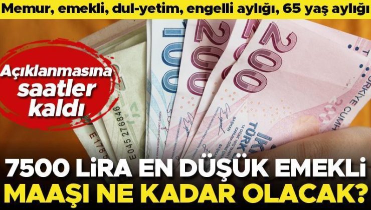 Son dakika… Memur, emekli, dul-yetim, en düşük emekli maaşı… İşte zam olasılıkları