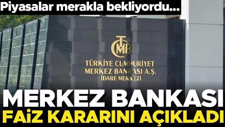 Son dakika… Merkez Bankası faiz kararını açıkladı