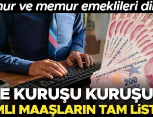 Son dakika… Milyonlarca memur ve memur emeklisini ilgilendiriyor! İşte kuruşu kuruşuna zamlı maaşların tam listesi