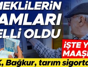 Son dakika… SSK, Bağkur ve tarım emeklileri dikkat! Maaşlar belli oldu… İşte yeni tutarlar