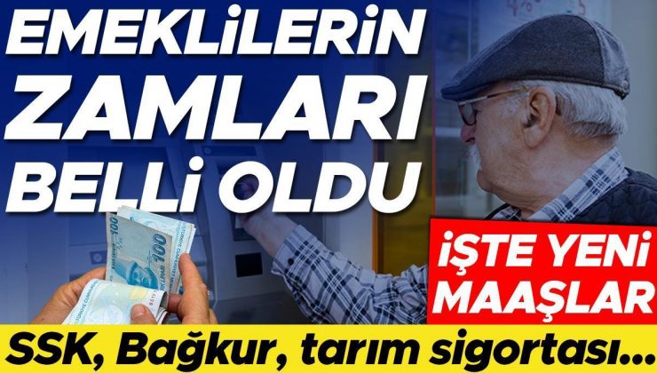 Son dakika… SSK, Bağkur ve tarım emeklileri dikkat! Maaşlar belli oldu… İşte yeni tutarlar