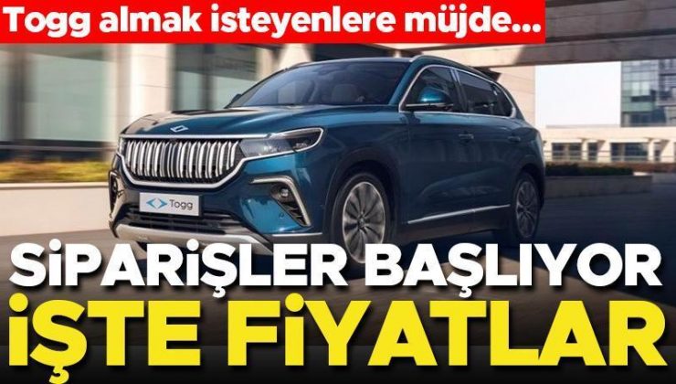 Togg almak isteyenler dikkat! Siparişler başlıyor….İşte Togg fiyatları