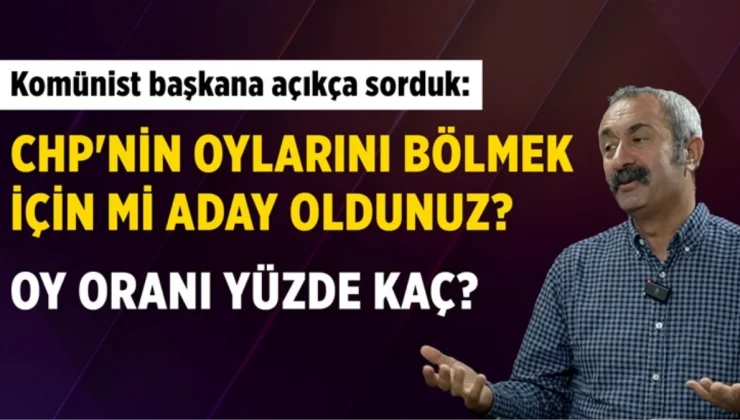 Fatih Mehmet Maçoğlu’na açıkça sorduk: CHP’nin oylarını bölmek için mi Kadıköy’den aday oldunuz?