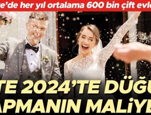 İşte 2024’te düğün yapmanın maliyeti