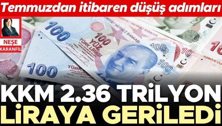 KKM 2.36 trilyon liraya geriledi