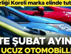 Son dakika… İşte en ucuza satılan otomobil… Liderliği Koreli marka elinde tutuyor