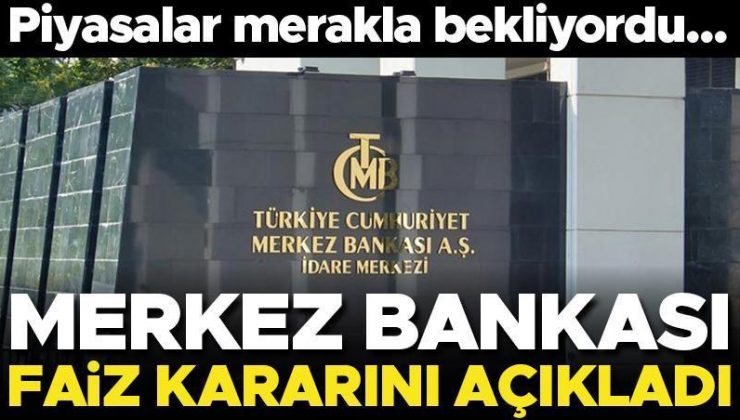 Son dakika… Merkez Bankası faiz kararını açıkladı