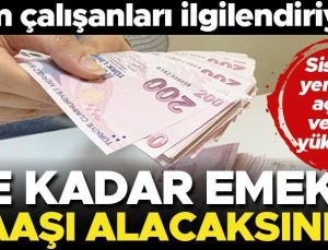 Son dakika… Tüm çalışanları ilgilendiriyor! Ne kadar emekli maaşı alacaksınız? Hesaplama e-Devlet’e yüklendi