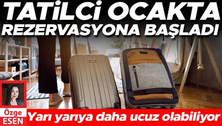 Tatilci ocakta rezervasyona başladı