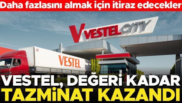 Vestel, değeri kadar tazminat kazandı