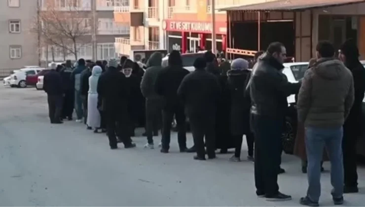 Yozgat’ta ucuz et kuyruğu Ramazan öncesinde arttı