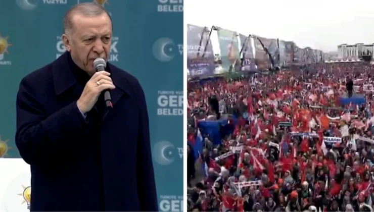 Ankara mitingine kaç kişi katıldı? Cumhurbaşkanı Erdoğan sayı verdi, alandakiler coştu