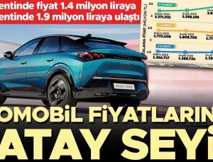 B segmentinde fiyat ortalaması 1.4 milyon liraya C segmentinde 1.9 milyon liraya ulaştı… Otomobil fiyatlarında yatay seyir