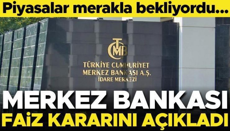 Son dakika… Merkez Bankası faiz kararını açıkladı