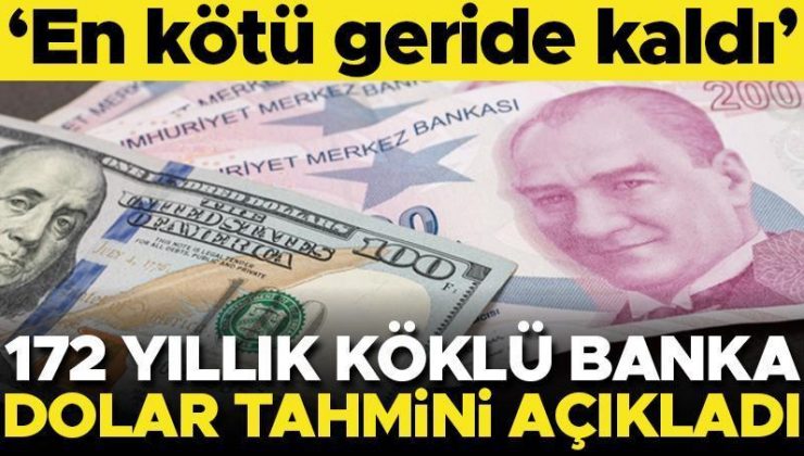 Dev bankadan dolar tahmini: Tepe yaptı, 30 liraya gerileyecek