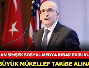 Şimşek sosyal medya ihbar ekibi kurdu… 100 büyük mükellef takibe alınacak