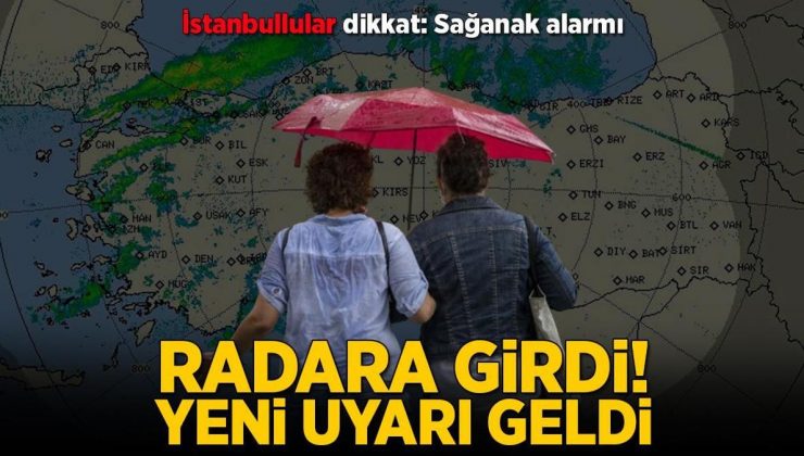 SON DAKİKA HABERİ:  İstanbul’da sağanak! Meteoroloji’den yeni uyarı geldi