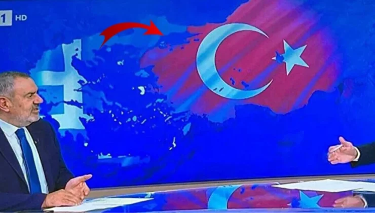 Yunanistan’dan skandal provokasyon: Türkiye’nin Trakya topraklarını Yunan bayrağıyla servis etti