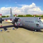 Gürcistan'da askeri nakliye uçağı düştü.