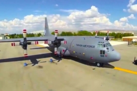 Gürcistan'da askeri nakliye uçağı düştü.